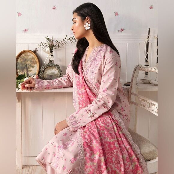 REPUBLIC WOMENSWEAR PAKISTANI LUXURY COUTURE AUTHENTIC DESIGNER DRESS 3 PIECE - Picture 2 of 5